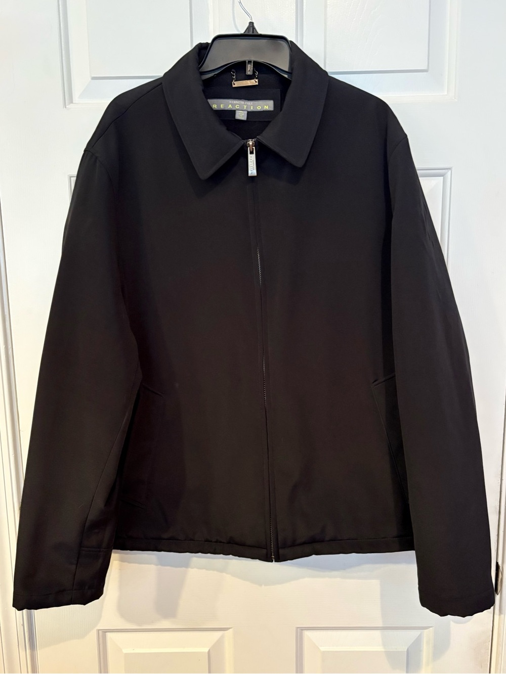 Kenneth Cole Reaction Full Zip Insulated Bomber Jacket Men's Size XL Black